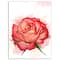 Designart - Red Rose with Splashes - Floral Canvas Art Print